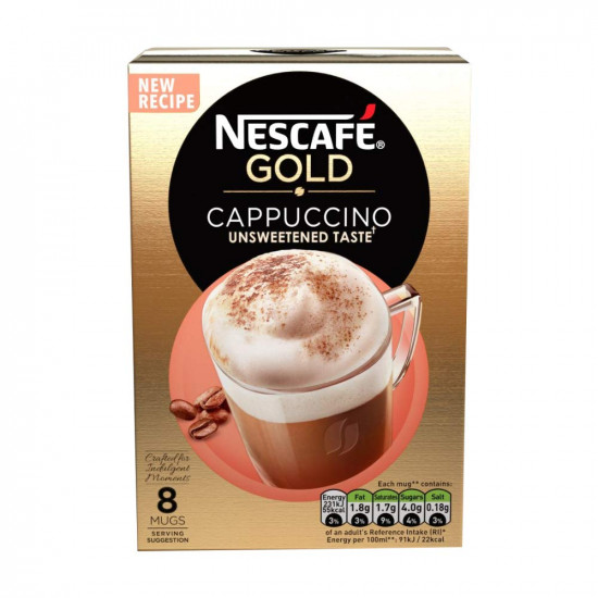 Nescafe Gold Cappuccino Unsweetened Taste, 113.6 g