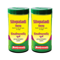 Baidyanath Asli Ayurved Sitopaladi Churna I For Dry & Wet Cough I For Fatigue I 60 Gms (Pack of 2)