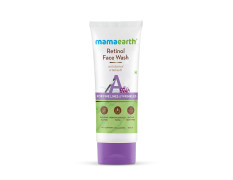 Mamaearth Retinol with Retinol & Bakuchi for Fine Lines and Wrinkles Face Wash (100 ml).