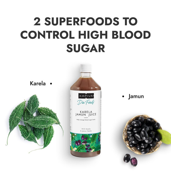 Kapiva Karela Jamun Juice + Amla Juice | Power Combo for Blood Sugar Control and General Wellness (1L+1L)