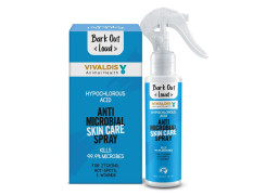 Bark Out Loud Antimicrobial Skin Spray for Pets | for Itching & Wounds | Sodium Hypochloride, Neem & Turmeric Extract | Safe Skin Care Spray for Dogs & Cats, Puppies & Kittens - (100 ml)