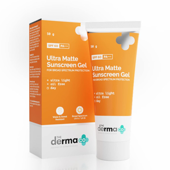 The Derma Co Ultra Matte Sunscreen Gel with SPF 60