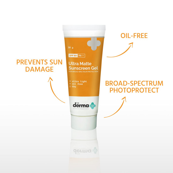 The Derma Co Ultra Matte Sunscreen Gel with SPF 60