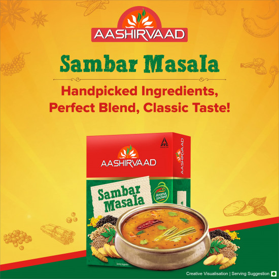 Aashirvaad Sambar Masala, 100g, Blended Spice for Authentic Taste and Colour
