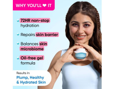 Dot & Key 72HR HYDRATING GEL + Probiotics Moisturizer for Face | With Hyaluronic Acid, Kombucha & Rice Water | Lightweight gel Moisturizer | For Dull, Tired & Uneven Skin Tone I For All Skin Types | 60ml