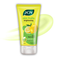 Joy Skin Fruits Lemon Brightening Face Wash 150ml | with Vitamin C for Glowing Skin | Reduces Dark Spots, Removes Excess Oil & Dirt | For Normal to Oily Skin