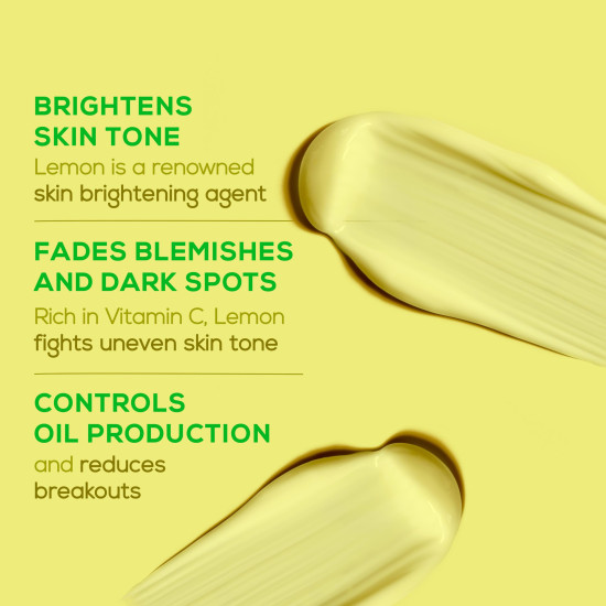 Joy Skin Fruits Lemon Brightening Face Wash 150ml | with Vitamin C for Glowing Skin | Reduces Dark Spots, Removes Excess Oil & Dirt | For Normal to Oily Skin
