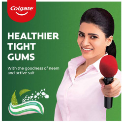 Colgate Active Salt Neem Toothpaste , Pack of 600g, Germ-Fighting  Colgate Toothpaste With Active Natural Salt  & Neem For Fighting Germs & Gum Problems Giving Healthier Teeth & Tighter Gums