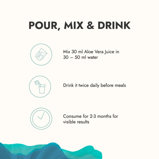 Kapiva Thar Aloe Vera Juice (with Pulp) 1L | Rejuvenates Skin and Hair | Natural Juice made within 4 hours of harvesting | No Added Sugar (Pack of 2)