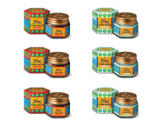Tiger Balm Red & White Ointment | 9ml each | Pack of 6 | Ayurvedic Pain Relief Balm | Effective Relief from Joint, Body & Knee Pain, Muscular Aches, Sprain, Headache | 3 Red & 3 White | Combo Pack