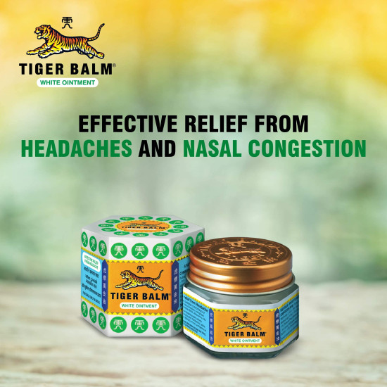 Tiger Balm White Ointment | 21ml each | Pack of 4 | Ayurvedic Pain Relief Balm | for Fast Effective Relief from Headache, Stuffy Nose, Nasal Congestion | Combo Pack Tiger Balm White Ointment | 21ml each | Pack of 4 | Ayurvedic Pain Relief Balm | for Fast Effective Relief from Headache, Stuffy Nose, Nasal Congestion | Combo Pack