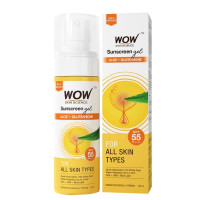 WOW Skin Science Sunscreen Matte Finish - Spf 55 Pa+++ - Very High Broad Spectrum - Uva &Uvb Protection - Quick Absorb - No Parabens, Silicones, Mineral Oil, Oxide, Color & Benzophenone, 100mL