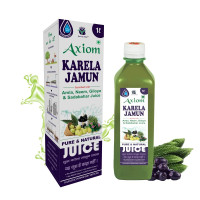 Axiom Karela Jamun Juice | Maintainins Blood Sugar Level | Lowers Bad Cholesterol Levels | For Glowing Skin and Lustrous Hair | Weight Management | Suitable for Diabetes care | 1000mL