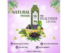 Axiom Karela Jamun Juice | Maintainins Blood Sugar Level | Lowers Bad Cholesterol Levels | For Glowing Skin and Lustrous Hair | Weight Management | Suitable for Diabetes care | 1000mL