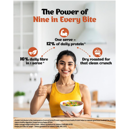 True Elements 9 in 1 Snack Mix 250g - Nuts and Seeds Mix | Mix Seeds for Eating | Diet Snacks | Protein Rich Food