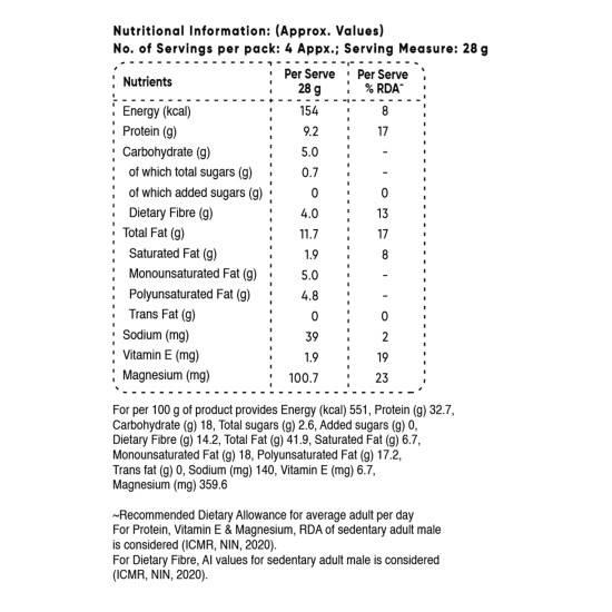 True Elements 9 in 1 Snack Mix 250g - Nuts and Seeds Mix | Mix Seeds for Eating | Diet Snacks | Protein Rich Food
