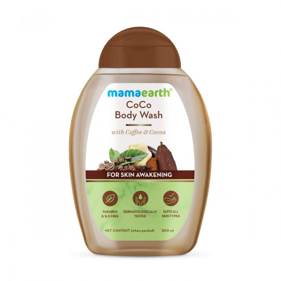Mamaearth CoCo Body Wash With Coffee & Cocoa, Shower Gel For Skin Awakening – 300 ml