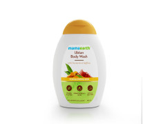 Mamaearth Ubtan Body Wash for Men & Women with Turmeric & Saffron 300ml - Exfoliating Body Wash - Shower Gel for Glowing Skin