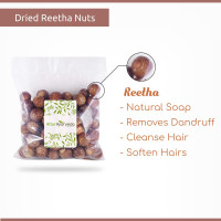 Attar Ayurveda Dried Reetha Nuts/Soapnuts for Hair (500 grams, whole) | 100% Natural, Preservative free | Selected Quality
