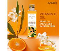 Auravedic Vitamin C Serum For Glowing Skin Men Women 100ML Vitamin C Moisturizer For Face Oil Body Oil After Bath For Daily Use With Vitamin e Avocado Grapeseed Almond Oil Best Moisturizer For Skin