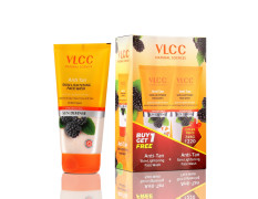 VLCC Anti Tan Skin Lightening Face Wash - 150ml X 2 Buy One Get One (300ml) | With Mulberry & Orange Peel Extract | Protect against Harsh Sun Damage, UAV And UVB Rays