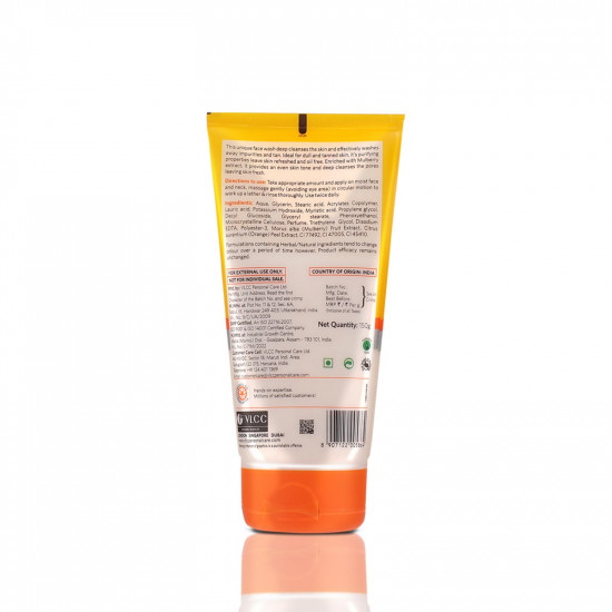 VLCC Anti Tan Skin Lightening Face Wash - 150ml X 2 Buy One Get One (300ml) | With Mulberry & Orange Peel Extract | Protect against Harsh Sun Damage, UAV And UVB Rays