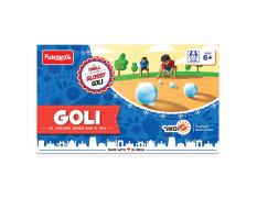 Funskool Games Goli | The Traditional Outdoor Games of India | Glossy goli Included | Kids | 2-4 Players | 6 & Above
