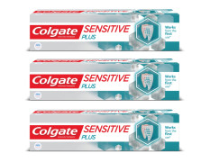 Colgate Sensitive Plus Sensitivity Relief Toothpaste for sensitive teeth, 210g (Buy 2, Get 1 Free) , with Pro Argin formula for Instant Relief from tooth sensitivity