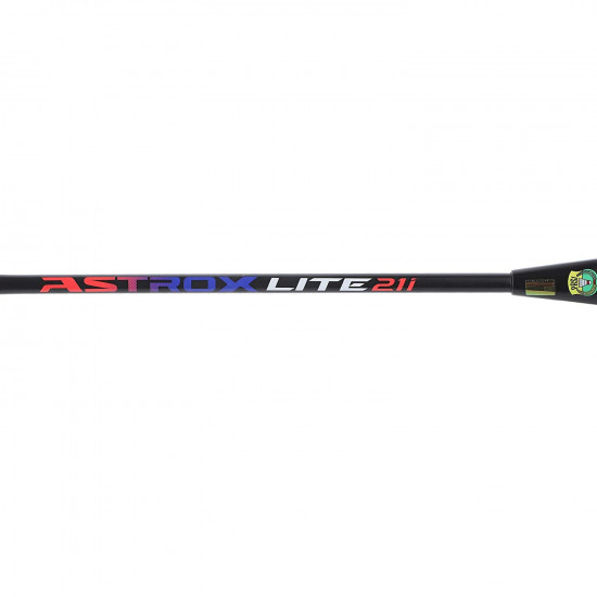 YONEX Astrox Lite 21i Graphite Strung Badminton Racket with Full Racket Cover (Black) | For Intermediate Players | 77 grams | Maximum String Tension - 30lbs