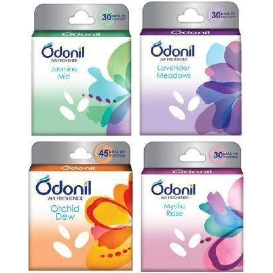 Odonil Air Freshner Blocks 50g Pack Of 8 ( Buy 6 Get 2 Free Assorted)