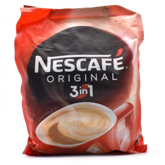 Nestle Nescafe in 1 Original Soluble Ground Coffee Beverage, 30 Sachets Bag - Pack of 2