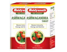 Baidyanath Asli Ayurved Ashwagandha Tablet I Immunity Booster I Antioxidant I Rejuvenate Mind & Body I 60 Tablets (Pack Of 2)