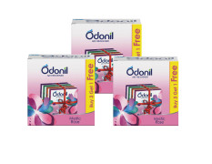 Odonil Bathroom Air Freshener Blocks Mix - 75gm (Buy 3 Get 1 Free) (Pack of 3)