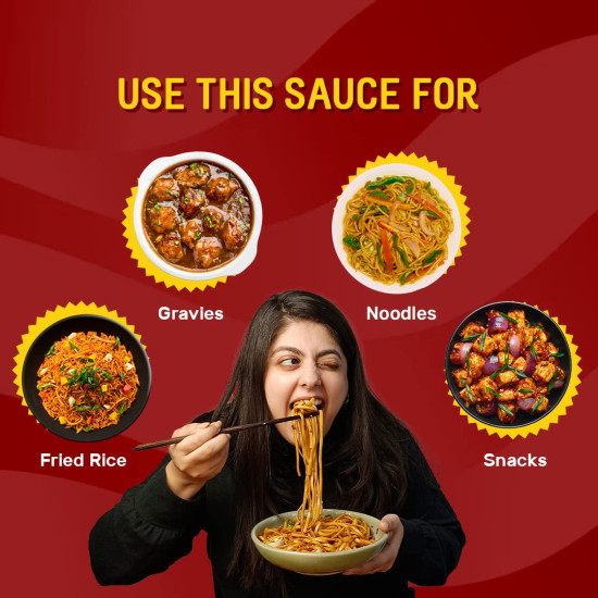 MasterChow Sweet & Spicy Stir Fry Cooking Sauce - 220 gm | Medium Spicy | Serves 4-5 Meals | Delhi Belly Sauce