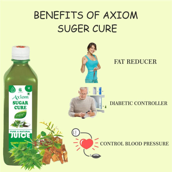Axiom Sugar Cure 1000ml Pack of 2 | No Artificial Colour Added | No Sugar | 100% Natural WHO-GLP,GMP Certified Product