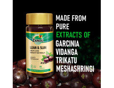 Zandu Lean & Slim | Enriched With The Goodness Of 6 Herbs To Help You In Weight Loss Journey | Acts As A Metabolism Booster & Supports Weight Management, (60 Caps), Pack of 1