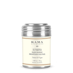 Kama Ayurveda Suvarna Haldi Chandan Brightening Face Pack - 25G, Sandalwood & Haldi for Luminous Skin