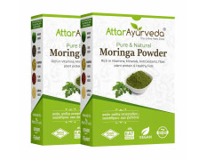 Attar Ayurveda Pure Moringa Leaf Powder for Weight Loss -400 Grams