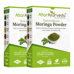 Attar Ayurveda Pure Moringa Leaf Powder for Weight Loss -400 Grams