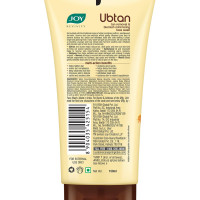 Joy Ubtan Tan Removal Face Wash 150ml | Detans & Brightens, Removes Dirt & Blemishes for a Natural Glowing Skin | Enriched With Turmeric, Saffron & Sandalwood | Suitable for All Skin Types