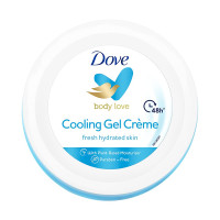 Dove Body Love Cooling Gel Crème Paraben Free, 48hrs Moisturisation with Plan Based moisturiser, Non Oily Feel, Refreshed Hydrated Skin 145g