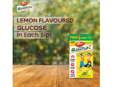 DABUR Glucoplus C Instant Energy Glucose Juicy & Tasty Lemon Flavour 1 Kg Glucose Replenishes Energy 25% More Glucose In Every Sip Vitamin C Helps Boosts Immunity Calcium Supports Bone Health
