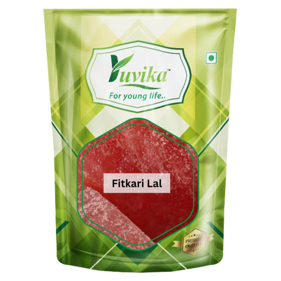 YUVIKA Fitkari Lal - Phitkari Lal - Potassium Alum - Alum Red (100 Grams)