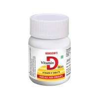 Bakson's Vitamin D Plus, Promotes Calcium Absorption, Bone Health, Muscle Strength & Boosts Immunity | Comes With Vitamin A,B,C & E for All Age Groups - (30 tab)