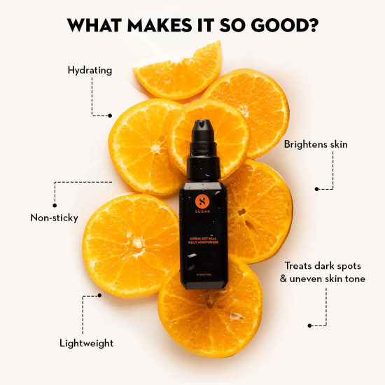 SUGAR Cosmetics Citrus Got Real Daily Moisturizer Gel | Ph Balancing Moisturizer With Long-Lasting Hydration - 60 Ml