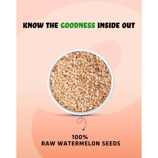 True Elements Watermelon Seeds 500g - High in Protein Seeds | Raw Watermelon Seeds for Eating | Magaj Seeds | Non - GMO | Raw seeds | Nutrients Rich | Source of Antioxidants