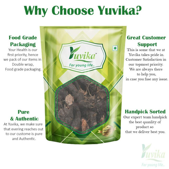 YUVIKA Nagarmotha - Cyperus Rotundus Rhizome - Nut Sedge Root 200g