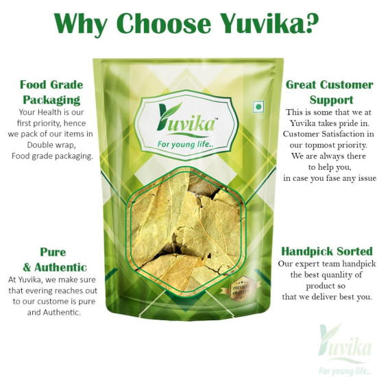Yuvika Harshringar Patta - Parijaat Leaves - Nyctanthes Arbor-Tristis - Night Jasmine 100 Grams