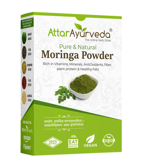 Attar Ayurveda Pure Moringa Leaf Powder 800 Grams