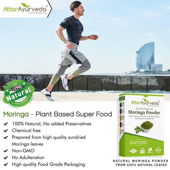 Attar Ayurveda Pure Moringa Leaf Powder 800 Grams